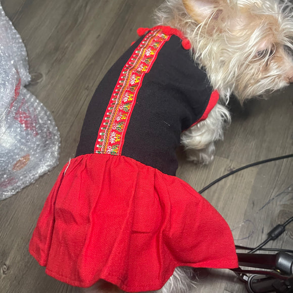 Ethnic Dog Outfit Female Dress 3