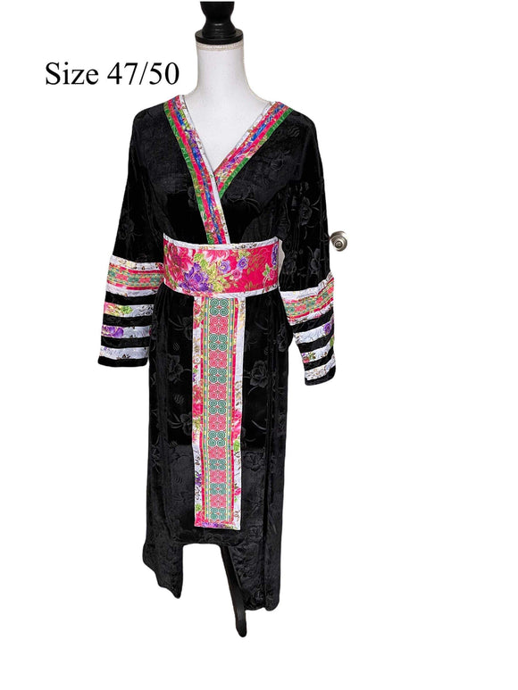 Hmong Stripe Outfit Machine Embroidery Size 47