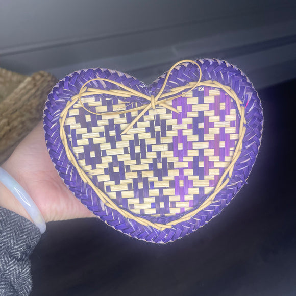 Purple Heart Basket Small