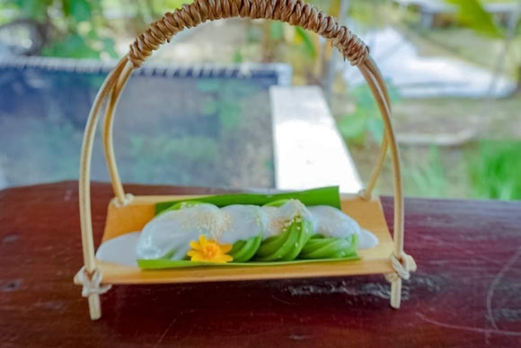 Bamboo Dessert Display Tray Single Layer