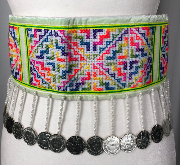 Hand Embroidery Rainbow Hmong Hlab Style 1