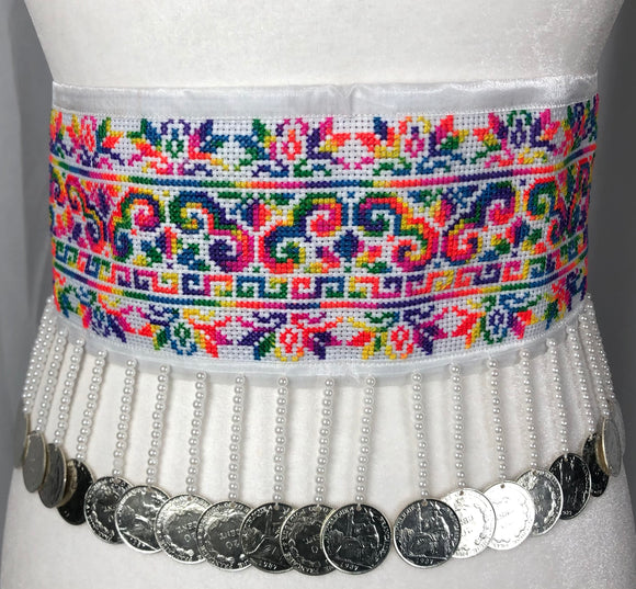 Hand Embroidery Rainbow Hmong Hlab Style 3