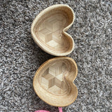 Handmade Bamboo Heart Basket