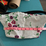 Fanny Pack White Thai Lis Loos Fabric