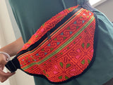 Fanny Pack Hand Embroidery Vintage Fabric