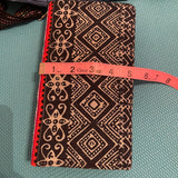 Hand Embroidery/ Batik Wallet with strap