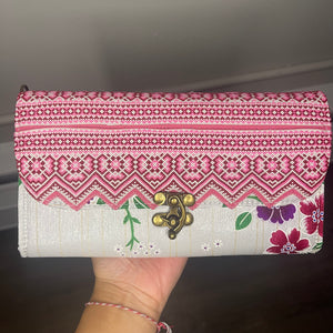 Thai Lis Loos w/ Vintage Embroidery Wallet/Purse