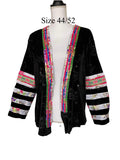 Hmong Stripe Outfit Machine Embroidery Size 44