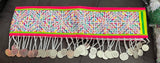 Hmong Hand Embroidery Rainbow Hlab (Pink Trim)