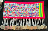 Hmong Hand Embroidery Rainbow Hlab (Pink Trim) Style 3