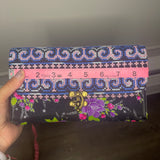 Thai Lis Loos Fabric w/ Vintage Embroidery Wallet/Purse