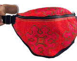 Fanny Pack Hand Embroidery Vintage Fabric