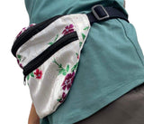 Fanny Pack White Thai Lis Loos Fabric