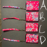 Thai Lis Loos Compact Wallet/Wristlet Fabric 1 Pink