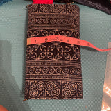 Handmade Embroidery/Batik Wallet W/Strap