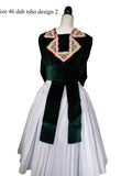 Hmong Outfit Paj Ntaub Tawm Laug Small Puff Shoulder Size 46