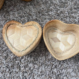 Handmade Bamboo Heart Basket