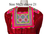 Hmong Outfit Paj Ntaub Tawm Laug Small Puff Shoulder Size 50