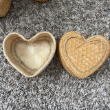 Handmade Bamboo Heart Basket