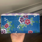 Thai Lis Loos Fabric w/ Vintage Embroidery Wallet/Purse