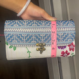 Thai Lis Loos w/ Vintage Embroidery Wallet/Purse