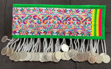 Hmong Hand Embroidery Rainbow Hlab (Green Trim) Style 3