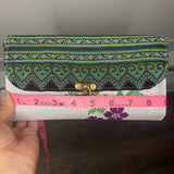 Thai Lis Loos w/ Vintage Embroidery Wallet/Purse