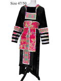 Hmong Stripe Outfit Machine Embroidery Size 47