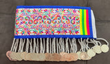 Hmong Hand Embroidery Rainbow Hlab (Blue Trim) Style 3