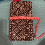 Hand Embroidery/Batik Wallet W/Strap