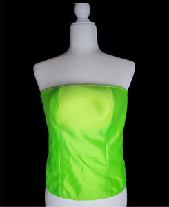 Lime Green Strapless Tube Top