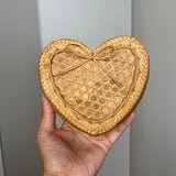 Handmade Bamboo Heart Basket