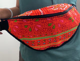 Fanny Pack Hand Embroidery Vintage Fabric