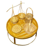 Handmade Bamboo 9 Piece Table Set