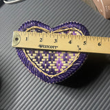 Purple Heart Basket Small